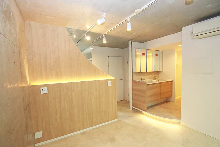 洋室・寝室 ヘッドボード造作工事